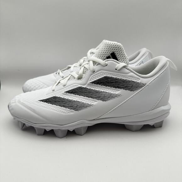Adidas Adizero MD IF3366 Wms 9.5 White/Black Softball Cleats - Picture 2 of 9